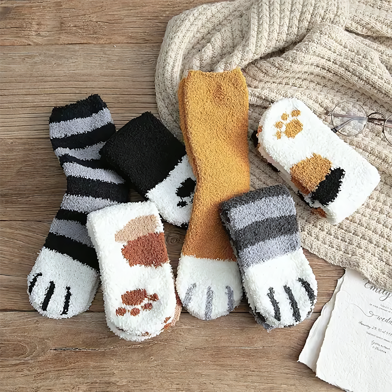 SnugSteps™ Paw Socks
