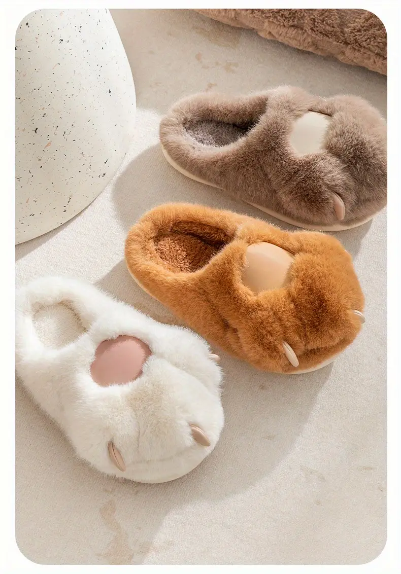 SnugSteps™ Plush Kitty Paw Slippers (Copy)
