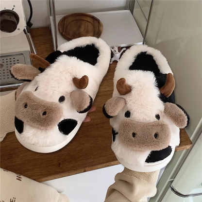 SnugSteps™ Moo-Moo Slippers