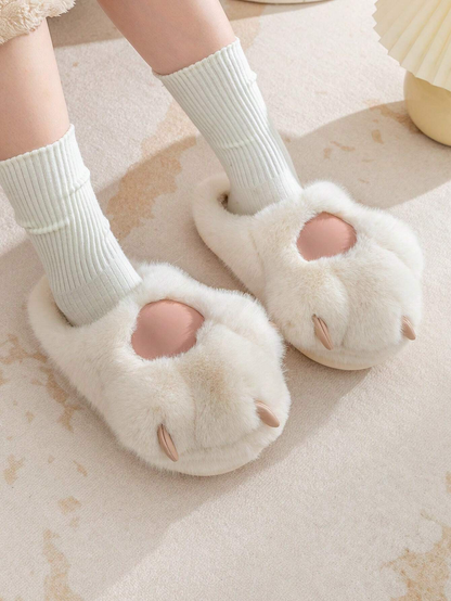 SnugSteps™ Plush Kitty Paw Slippers (Copy)
